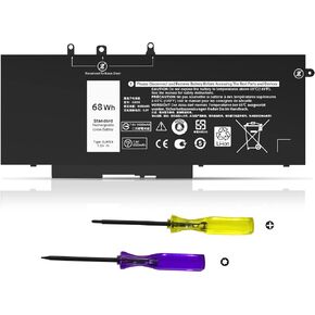 68WH GJKNX Battery Replacement for Dell Latitude 5480 5580 5280 5288 5488 5590 5591 5490 5491 5495 E5480 E5490 E5580 E5590 Precision 15 3520 3530 Series GD1JP DY9NT 5YHR4 451-BBZG Laptop Battery
