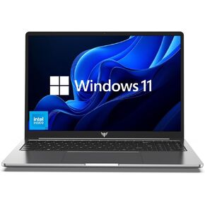 2025 Laptop, Laptop Computer with Intel Quad-Core Processor(Up to 3.6GHz), 16GB DDR4 512GB SSD Windows 11 Laptop, 15.6" IPS 1080P, Metal Shell, USB3.2