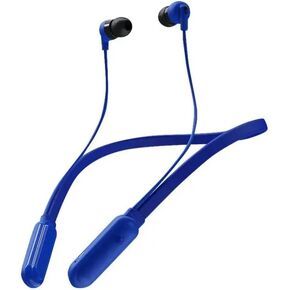 Skullcandy Ink'd+ Wireless in-Ear Headphones with Microphone, Bluetooth 5.0, 8-Hour Battery Life, Rapid Charge, Noise-Isolating Earbuds, Lightweight Neckband – Cobalt Blue