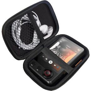 Compatible with MECHEN D53 MP3 Player Case, Lamshaw Durable EVA Carrying Case, Shockproof & Lightweight Protective Cover Compatible for MECHEN D53 2.4" Screen MP3 Player (Black)