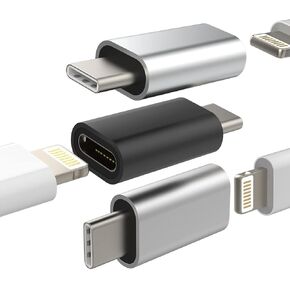 27W USB C أنثى إلى Lightning Male Fast Charger Adapter (3Pack) Type-C Port Charge Cord Colling Compling Data Sync Cable for iPhone 14 13 12 11 Pro Max Mini XS SE 7 8 X XR plus iPad Air in Kuwait