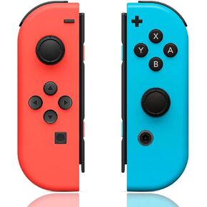Switch Controllers Compatible with Switch/Lite/OLED, Wireless Switch Controller Replacement Support Wake-up, Dual Vibration Function, Motion Control, Screenshot, Red/Blue