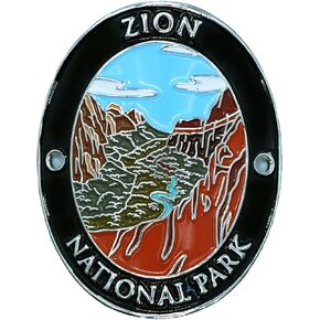 Walking Stick Medallion Hiking, Zion National Park Hiking Stick Medallion, Trekking Hiking Walking Pole Stick, Traveler Collection Souvenir