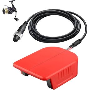 Fishing Reel Adapter for Milwaukee 18V M18 Battery Work for BM2300 BM2900, for Daiwa Tanacom 750/1000,200J-SJ,200J,300MJ,300J,500AT,500MJ for Shimano Beastmaster 9000, PLEMIO/ForceMaster 3000