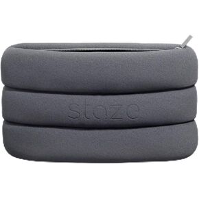 Staze Drift Smell Proof Bag - Waterproof, Neoprene Pouch with Carbon Filter, Zipper Closure Stylish Smell Proof Pouch for Stash, Travel & Storage (Slate, 10.5" x 7")