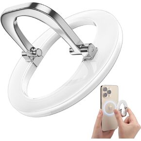 SUPERONE Magnetic Phone Grip for MagSafe, 2025 [Super Magnet] Stylish Unique Magnet Finger Ring Grip Stand Holder Only for iPhone 16/15/14/13/12 Series, MagSafe Case, Mag Safe Accessories