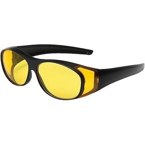 Infrared Night Vision Glasses - UV Protection Driving Glasses, Adjustable Thermal Imaging Eyewear | High-Protection Glasses, Night Vision IR Glasses For Safe Night Driving And Outdoor Riding (Yellow)