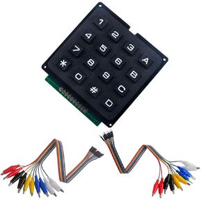 1pcs 16 لوحة مفاتيح لوحة المفاتيح + 1 تعيين سلك مقطع التمساح