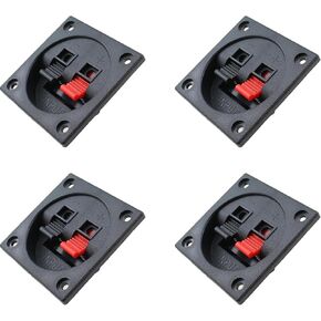 Taodan 4pcs Square 57mm سم مكبر صوت Coups Cups Terminal Spring Subwoofer Box Monnector Terminal Lug For Scrowofer Box Small Speaker Point Box Small Bookshelf Box