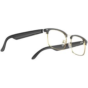 Ai Translator Glasses, Translator Smart Glasses, Smart Bluetooth Glasses, Music Bluetooth Sunglasses, Supports 138 Languages for Traveling,Doing Business and Making Friends (Black Silver)