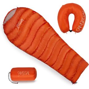 Down Sleeping Bag Ultralight Mummy Backpacking Sleeping Bags for Adults Camping Hiking Outdoor with 600 Fill Power Duck Down