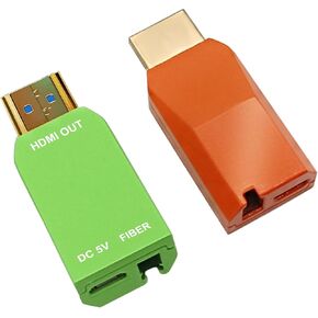 Mini 4K HDMI Fiber Extender 10.3Gbps Ultra HD Video Converter Optical Transceiver with SFP Module LC Connecter up to 20km Over Single-Mode,supports 4Kx2K@30Hz Resolution,Uncompressed,No loss & Delay
