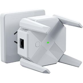 2024 WiFi Extender Signal Booster, WiFi Extender for Home Cover up to 1200Mbps (8500sq.ft), WiFi 2.4&5GHz Dual Band WPS WiFi Signal Strong Penetrability, 360° Coverage, Supports Ethernet Port(White)