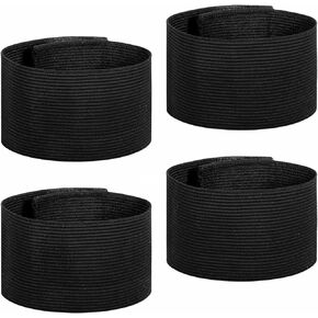 4 PCS Captain Armbands, Ymapinc Elastic Adjustable Leader Captain Arm Band for Soccer, Basketball, Volleyball, School Team Sports, Memorial Armband, Mourning Bands 11.81x1.97 Inch
