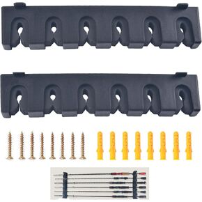 Fishing Rod Holder Wall Mount Horizontal Storage Rack for 6 Rods Organizer for Home, Garage, and Outdoor Use