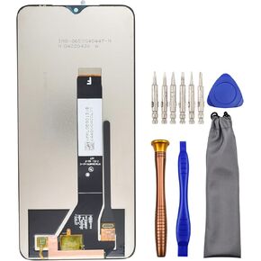 Complete Screen LCD Digitizer Touch Assembly Replacement for Xiaomi Redmi Note 9 4G Redmi 9T Poco M3 with Tool Kit Black 6.53"