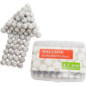 Outdoor Hunting Catapult Rifle Slingshot Gun Alloy Slingshot Ammo Ball (75pcs 8.5mm Meteor Hammer Shape Slingshot Ammo)