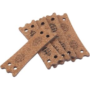 MUXSAM 5-Pack Slingshot Pouches, Microfiber Leather Light Soft Replacement Band Sets for Catapults Hunting Exercise Outdoor Shooting Sports Games(Brown)