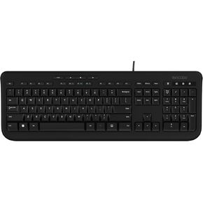 Incase Wired Keyboard 600 – Designed by Microsoft – Spill Resistant, Quiet Touch Keys, Plug and Play, 4 Hotkeys, Windows Start Key – Black