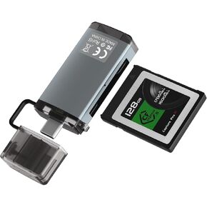 CFexpress Type B Card Reader - USB C 10Gbps CF Express Card Reader Digital Camera Transfer to Phone Adapter for Windows/MacOs System Portable Cfexpress Type B Reader(Not for XQD and Type-A Card)