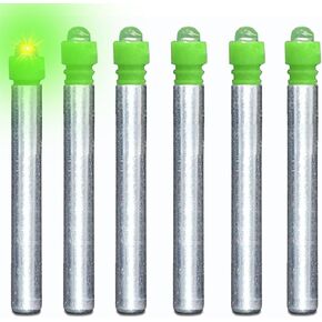 6 Pack High Capacity 425 LED Bobber Light Replacement Battery for Fishing Lures, Fishing Bobber Lights, Night Fishing Float Lights, Fishing Glow Sticks, Arrow Nocks