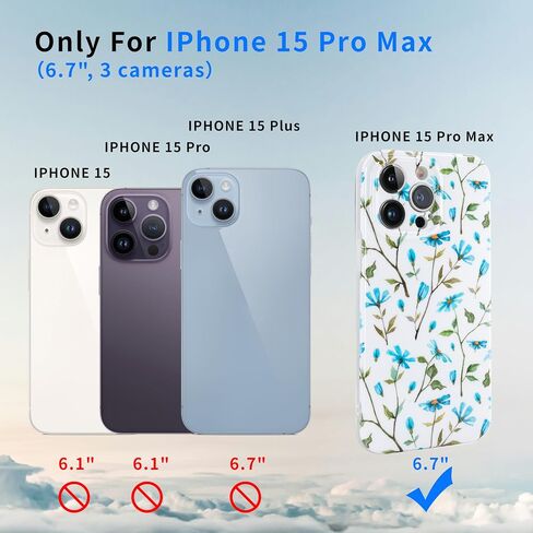 Phone Case for iPhone 16 Pro Max, Aesthetic Hand Painted Style Flower TPU Phone Cover for Women, Lightweight Drop Protection Shockproof Slim Floral Phone Holder (Daisy, For iPhone 16 Pro Max) in Kuwait