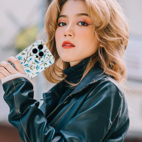 Phone Case for iPhone 16 Pro Max, Aesthetic Hand Painted Style Flower TPU Phone Cover for Women, Lightweight Drop Protection Shockproof Slim Floral Phone Holder (Daisy, For iPhone 16 Pro Max) in Kuwait