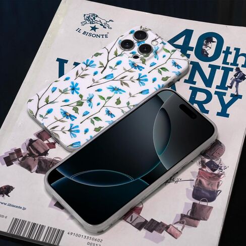 Phone Case for iPhone 16 Pro Max, Aesthetic Hand Painted Style Flower TPU Phone Cover for Women, Lightweight Drop Protection Shockproof Slim Floral Phone Holder (Daisy, For iPhone 16 Pro Max) in Kuwait