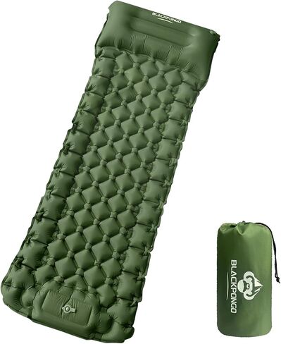 Camping Sleeping Pad, Ultralight Camping Mat with Pillow Built-in Foot Pump Inflatable Sleeping Pads Compact for Camping Backpacking Hiking Traveling Tent in Saudi Arabia
