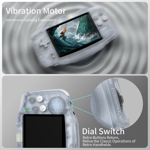 RG34XX Retro Handheld Game Consoles Classic Retro Gaming Console 64G Card Preloaded Games 5000+ rg34xx Portable Gaming Console Linux 64-bit 3500mAh Battery WiFi Bluetooth HD and TV Output Indigo in Saudi Arabia