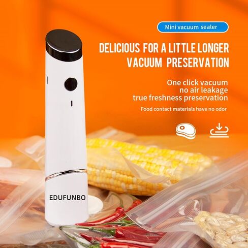 Handheld Vacuum Sealer for Food, Protable Compact Vacuum Sealer (Vacuum Sealers+ 30 Reusable Vacuum Seal Bags) in Kuwait