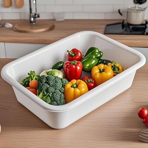 ZOENHOU 4 Pack 13 L Bus Tubs Plastic Bus Box, Gray Tubs Commercial Bus Box, Wash Basin Tote Box for Pantry Washing Dishes, 5 Inch Deep in Saudi Arabia