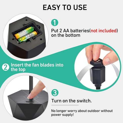 Guidot Fly Bug Fans for Food Tables ، Fly Control Table Top Top Keep Flies Away of Pannic Party Party Restaurant Camping and BBQ in Kuwait