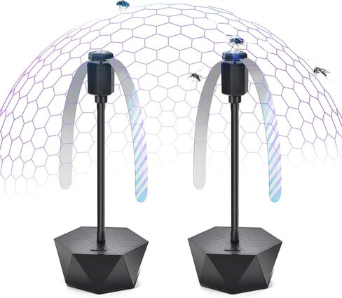 Guidot Fly Bug Fans for Food Tables ، Fly Control Table Top Top Keep Flies Away of Pannic Party Party Restaurant Camping and BBQ in Kuwait