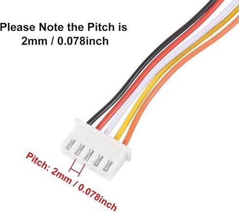 مجموعة موصلات Alinan 20 قطعة JST-XH2.54mm 3 دبابيس، تتضمن 10 قطع صغيرة 3 دبابيس 26AWG أنثى موصل قابس مع سلك كابل 200 مم و10 قطع موصل ذكر 3 دبابيس صغيرة in Kuwait