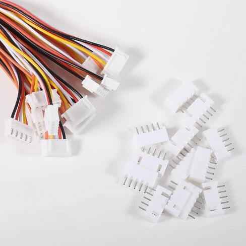 مجموعة موصلات Alinan 20 قطعة JST-XH2.54mm 3 دبابيس، تتضمن 10 قطع صغيرة 3 دبابيس 26AWG أنثى موصل قابس مع سلك كابل 200 مم و10 قطع موصل ذكر 3 دبابيس صغيرة in Kuwait