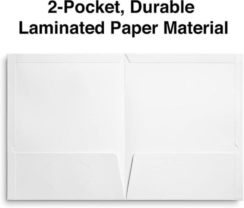 Staples 907578 2-Pocket Laminated Folders Dark Blue 10/Pack (13372-CC) in Saudi Arabia