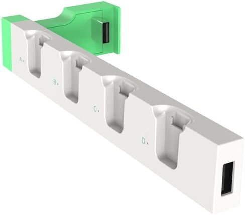 Charging Dock Station for Switch & Switch OLED, Charge up to 4 Controllers (White-Black) in Saudi Arabia