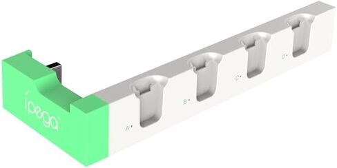 Charging Dock Station for Switch & Switch OLED, Charge up to 4 Controllers (White-Black) in Saudi Arabia