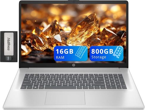 HP 17.3 "FHD IPS محمول مضاد للهرمي ، Intel 7-150U ، ذاكرة الوصول العشوائي 32 جيجابايت ، تخزين 1.28 تيرابايت (1 تيرابايت SSD+288 جيجا بايت لمجموعة محطة الإرساء) ، فضي ، سيلز ، in Kuwait