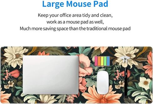 Black and White Checkered Gaming Mouse Pad, Large Mouse Pad for Desk Mat XXL XL Mousepad, Big Keyboard Pad Office Desk Accessories Decor in Saudi Arabia