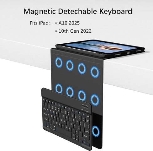 Keyboard Case for iPad 10th Generation, Black in Kuwait