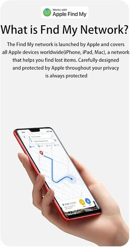Key Finders, Wireless Tag Works with Apple Find My (iOS only),Item Finder for Pets,Keys,Wallet,Bag,Luggages and More, Global Smart Tracker, Privacy Protection,IP67 Waterproof (Black) in Saudi Arabia