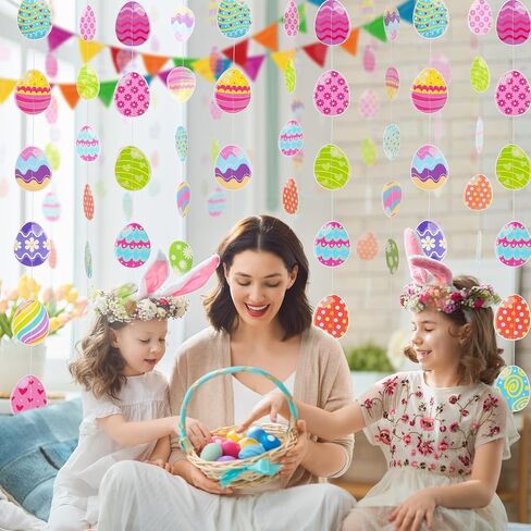 زخارف عيد الفصح Ahfulife لافتة عيد الفصح سعيدة ، 8 أجهزة كمبيوتر بنيت عيد الفصح ، تتكان ، دوامة شنقا ، علامة أكبر لافتة عيد الفصح ، ديكورات مدرسة المكاتب المنزلية ، زخارف حفلات بيض عيد الفصح in Saudi Arabia