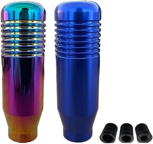 2 Pcs (Neon&Black Color) Gear Shifter Knobs and Adapter Replacement for Logitech G29 G920 G923 G27 Driving Force Stick - Aluminum Weighted Shift Knob - Gear Shifting Lever Handle in Kuwait