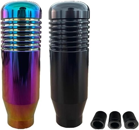 2 Pcs (Neon&Black Color) Gear Shifter Knobs and Adapter Replacement for Logitech G29 G920 G923 G27 Driving Force Stick - Aluminum Weighted Shift Knob - Gear Shifting Lever Handle in Kuwait