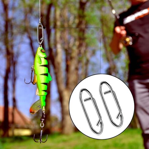 Fishing Swivels Ball Bearing Swivels Fishing Speed Clips for Fishing Lures Snap Swivels, Topwater Speed Clips Fishing Clips Quick Change Barrel Swivels Fishing Tackle in Kuwait