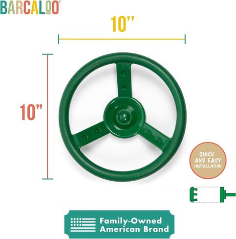 Barcaloo Kids Playground Pirate Ship Wheel – Yellow Jungle Gym Steering Wheel for Swing Set, Childrens Steering Wheel Simulation Toy, Pirate Ship Steering Wheel Toys for Toddlers. Wheel Playset in Saudi Arabia