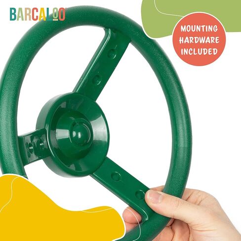 Barcaloo Kids Playground Pirate Ship Wheel – Yellow Jungle Gym Steering Wheel for Swing Set, Childrens Steering Wheel Simulation Toy, Pirate Ship Steering Wheel Toys for Toddlers. Wheel Playset in Saudi Arabia
