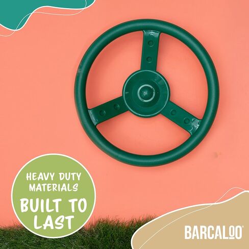 Barcaloo Kids Playground Pirate Ship Wheel – Yellow Jungle Gym Steering Wheel for Swing Set, Childrens Steering Wheel Simulation Toy, Pirate Ship Steering Wheel Toys for Toddlers. Wheel Playset in Saudi Arabia